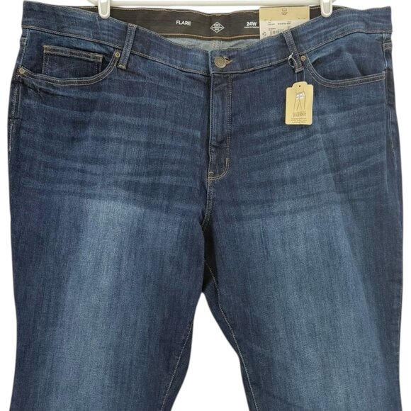 St Johns Bay Women's Stretch High-Rise Flare Jeans Plus Sz 24W Tummy Control NWT - Picture 3 of 12